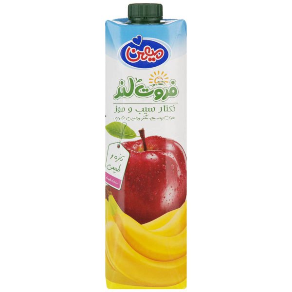 نکتار سیب و موز میهن 1 لیتری