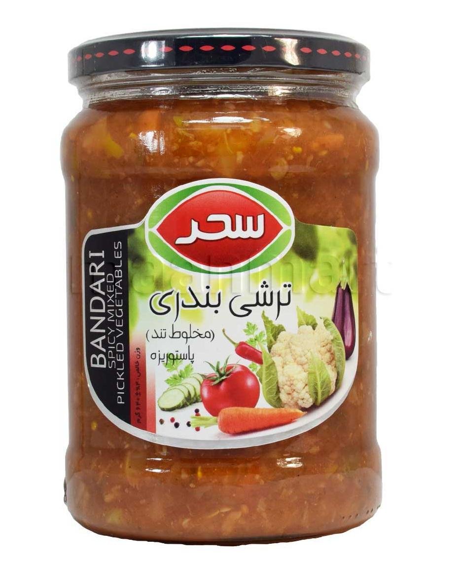ترشی بندری (مخلوط تند) سحر 640 گرمی