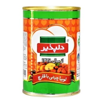 کنسرو لوبیا چیتی با قارچ دلپذیر 420 گرمی