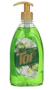 مایع دستشویی شفاف سبز تاپ 500 گرمی