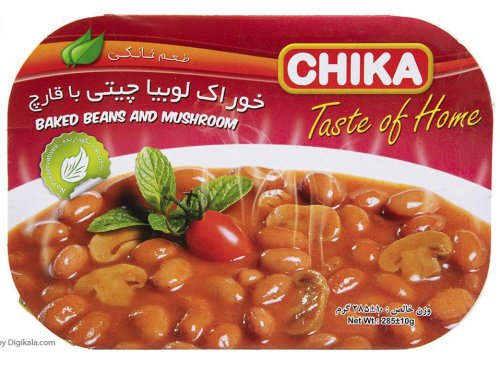 خوراک لوبیا چیتی با قارچ چیکا 285 گرمی