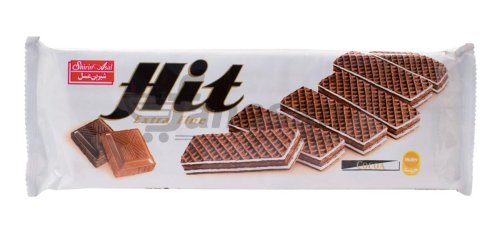 ویفر کاکائویی با کرم شیری و طعم فندقی و کرم سفید هیت شیرین عسل 150 گرمی