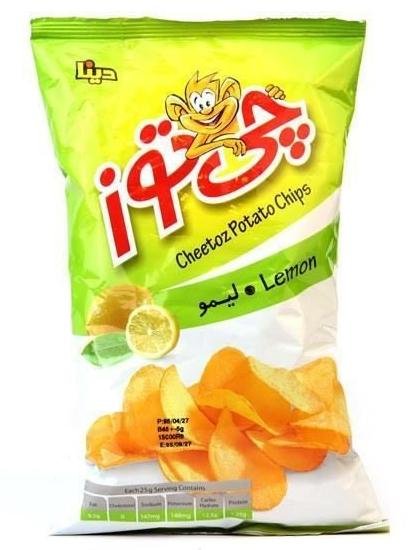 چیپس لیمویی چی توز 60 گرمی