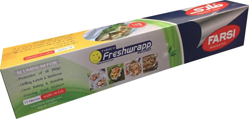 فویل آلومینیومی رولی فارسی 30*1000 سانتی متری