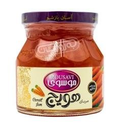 مربا هویج شیشه موسوی 320 گرمی
