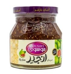 مربا انجیر شیشه موسوی 320 گرمی