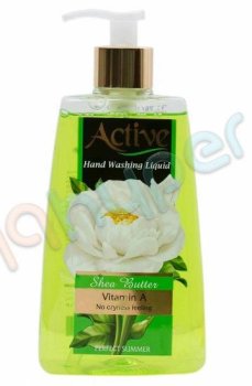 مایع دستشویی شفاف سبز اکتیو 450 گرمی