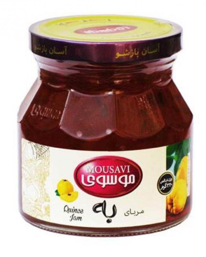 مربا شیشه به موسوی 320 گرمی