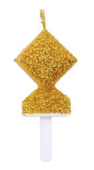شمع اکلیلی طلایی عدد فارسی 0 (صفر)