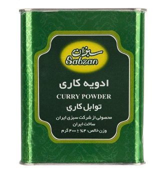 ادویه کاری سبزان 400 گرم