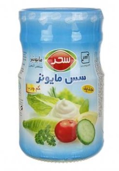 سس مایونز کم چرب شیشه سحر 600 گرمی