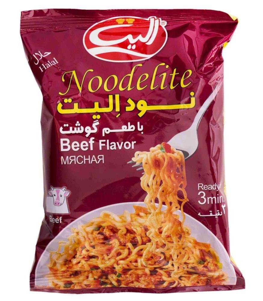 نودل با طعم گوشت الیت 75 گرمی