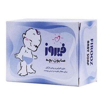 صابون بچه آبی حاوی روغن نارگیل فیروز 100 گرمی