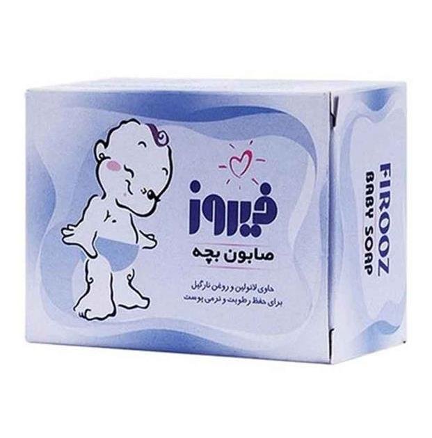 صابون بچه آبی حاوی روغن نارگیل فیروز 100 گرمی