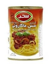 کنسرو سس ماکارونی قوطی سحر 400 گرمی