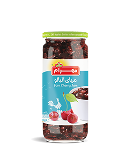 مربا آلبالو شیشه مهرام 300 گرمی