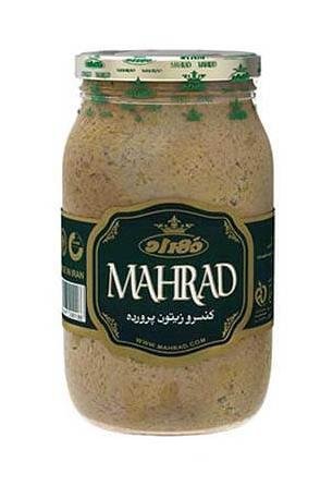 زیتون پرورده شیشه مهراد 480 گرمی