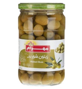 زیتون شور با هسته مهرام 670 گرمی