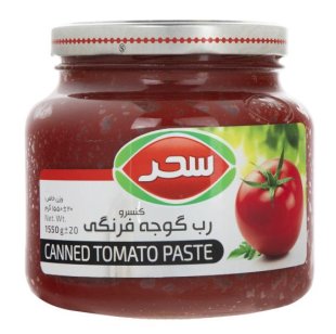 رب گوجه فرنگی شیشه سحر 1550 گرمی