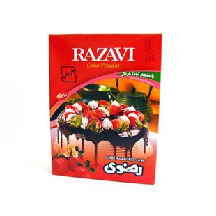 پودر کیک توت فرنگی رضوی 500 گرم