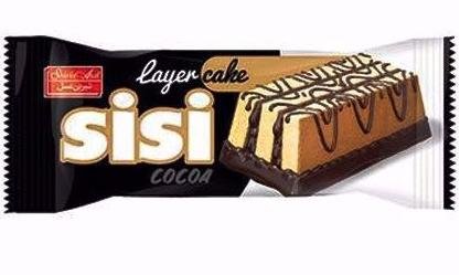 کیک لایه ای وانیلی با کرم کاکائویی سی سی شیرین عسل 40 گرمی