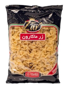 ماکارونی فرمی پروانه ای زرماکارون 500 گرم