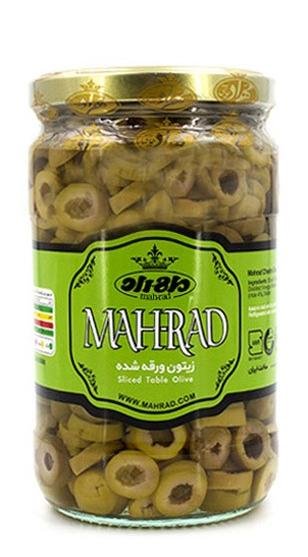 زیتون اسلایس شده مهراد 650 گرمی