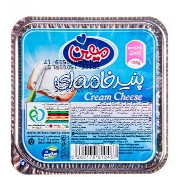 پنیر خامه ای میهن 100 گرم