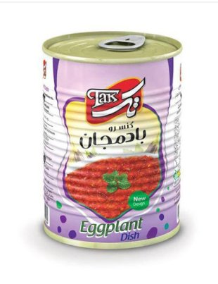 کنسرو خوراک بادمجان تک 380 گرم
