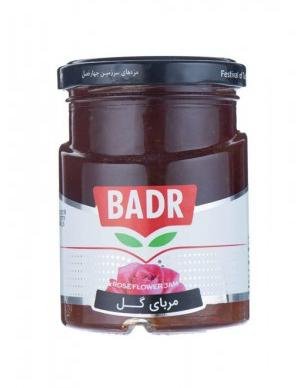 مربا گل محمدی شیشه بدر 300 گرم