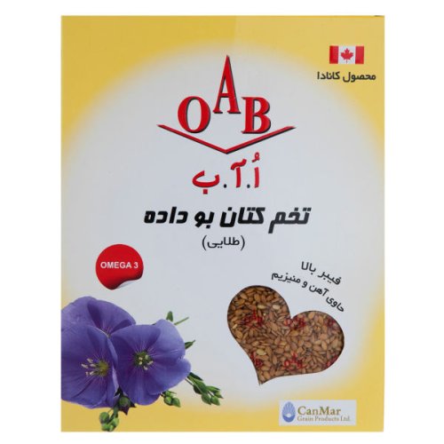 تخم کتان بو داده طلایی اُ.آ.ب 200 گرم