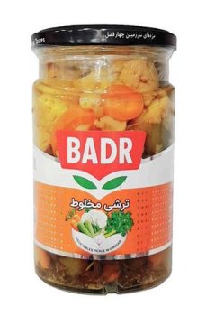 ترشی مخلوط بدر 630 گرم