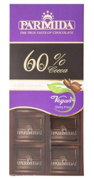 شکلات تابلت تلخ 60% پارمیدا 80 گرم