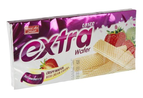ویفر توت فرنگی اکسترا شیرین عسل 100 گرم