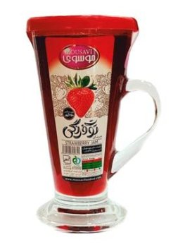 مربا لیوانی توت فرنگی موسوی 250 گرم