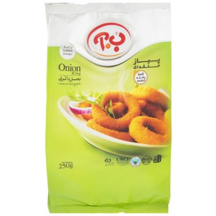 پیاز حلقه ای سوخاری منجمد ب.آ 250 گرم