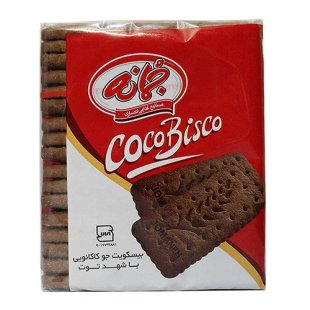 بیسکوئیت جو کاکائویی با شهد توت جمانه 245 گرم
