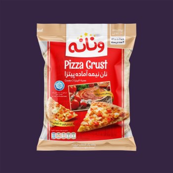نان نیمه آماده پیتزا منجمد ونانه بسته 4 عددی