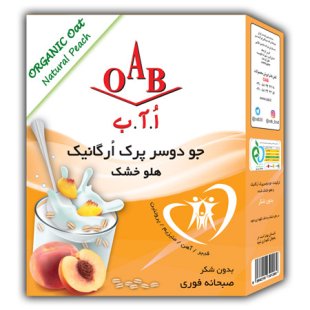 جو دو سر پرک اٌرگانیک هلو خشک اٌ.آ.ب 200 گرم