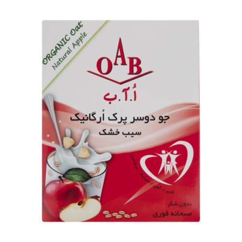 جو دو سر پرک اٌرگانیک سیب خشک اٌ.آ.ب 200 گرم