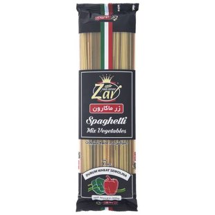 اسپاگتی 1/5 مخلوط سبزیجات زر ماکارون 500 گرمی