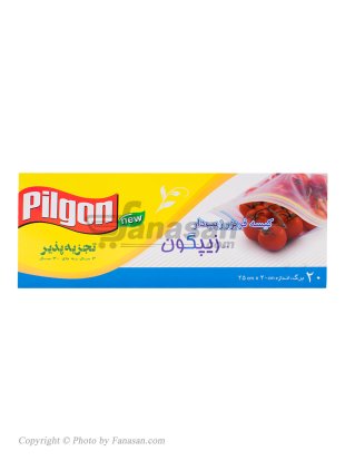 کیسه زیپدارپیلگون 20برگ(30*25 سانتی متر)