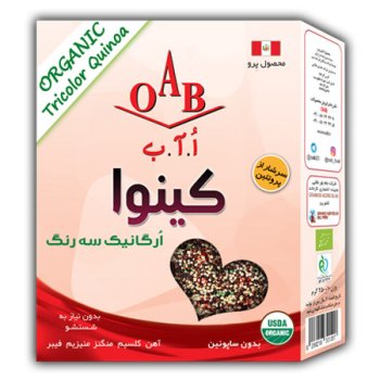 کینوا اٌرگانیک سه رنگ اٌ.آ.ب 250 گرم