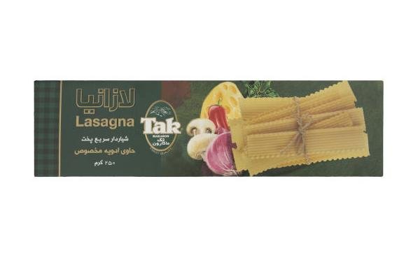 لازانیا شیار دار سریع پخت تک 250 گرمی