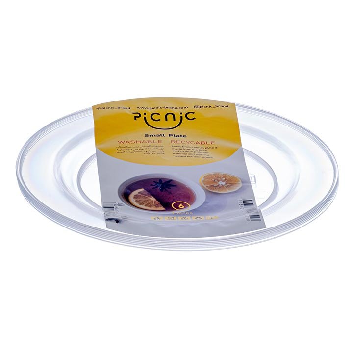 بشقاب میوه خوری الماس 5 رنگ پیک نیک
