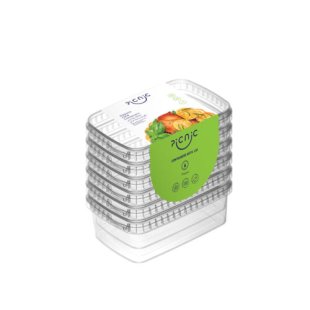 ظرف ماکروویوی 1200 ، 6 عددی درب دار پیک نیک
