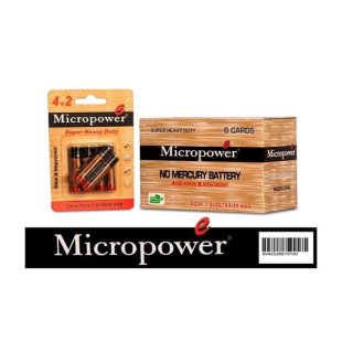 باتری نیم قلم 4 عددی میکرو پاور