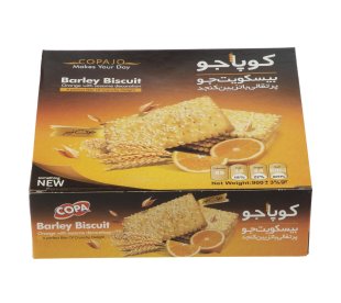 بیسکوییت پرتقالی با تزیین کنجد کوپا جو
