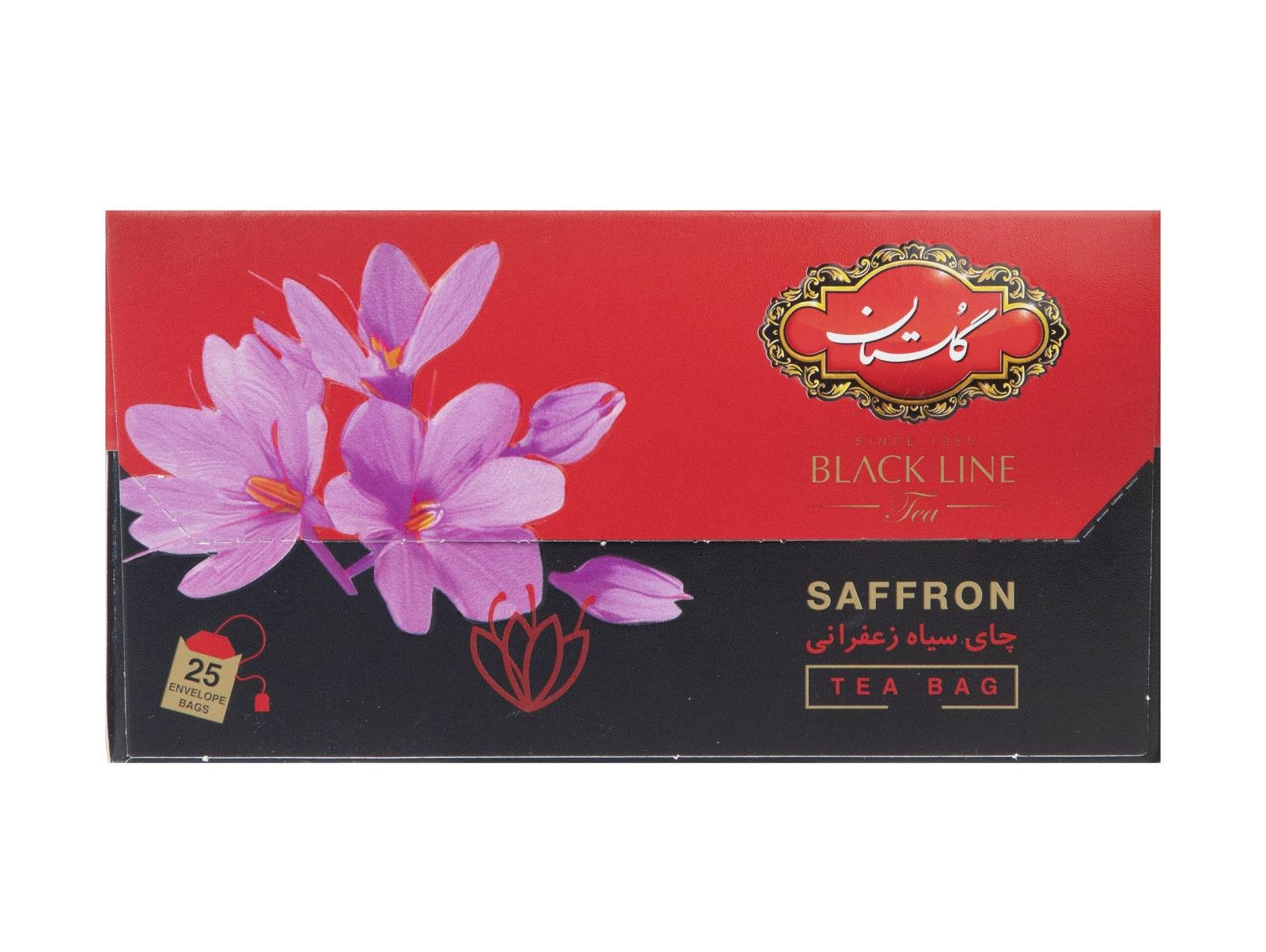 چای تی بگ خارجه زعفران گلستان 25 عددی