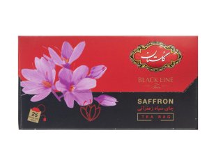 چای تی بگ خارجه زعفران گلستان 25 عددی